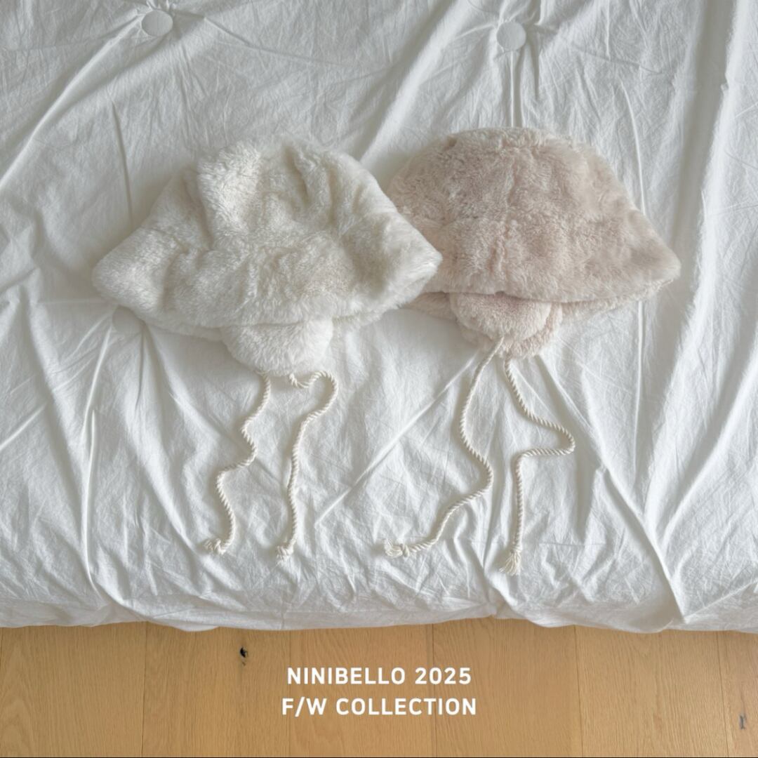 《予約》ninibello ¨ worm ear flap hat
