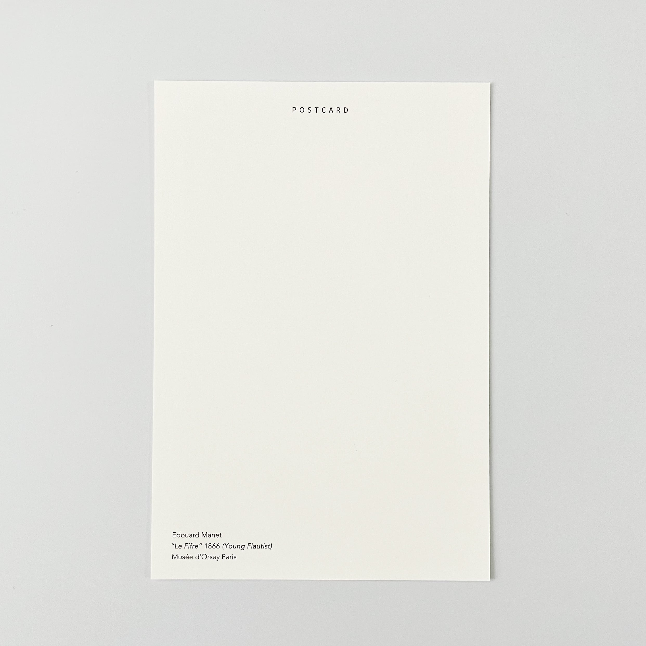 マネ アートポストカード 笛を吹く少年 | hmm, by 東京都美術館