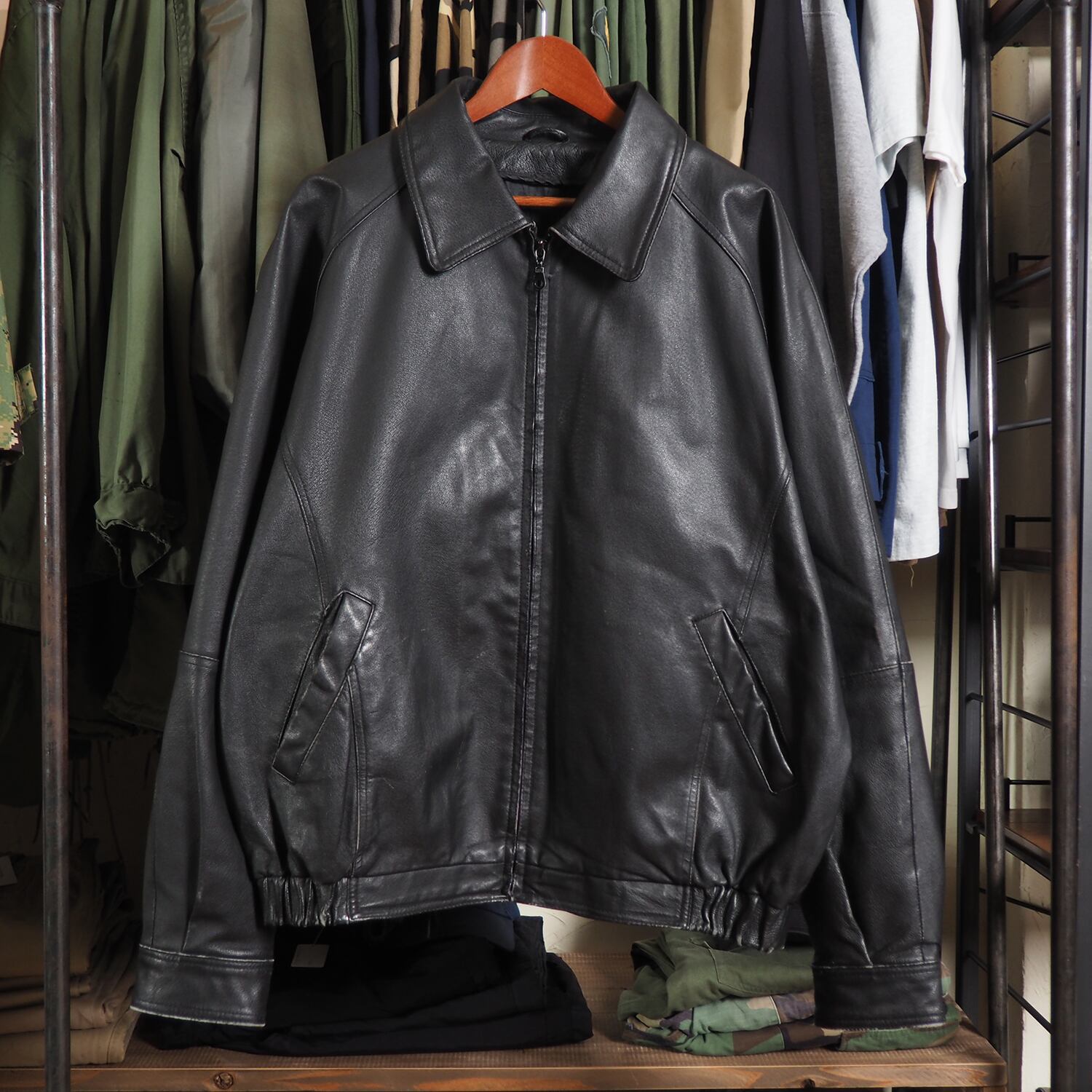 Suede Leather Jacket] 90's 