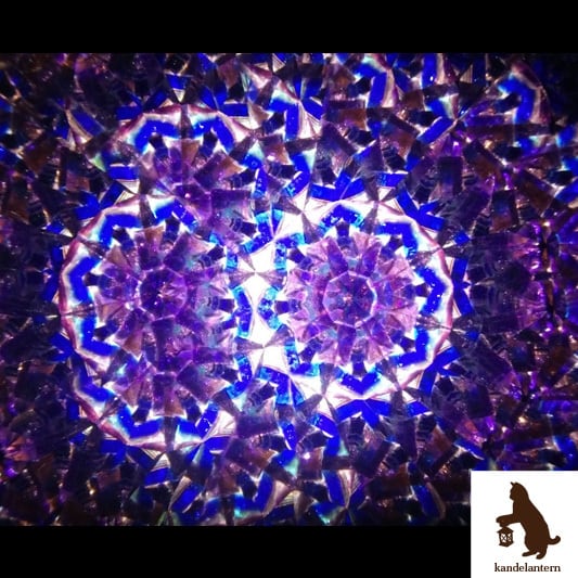 万華鏡(月夜のオーロラ)ステンドグラス kaleidoscope【送料無料