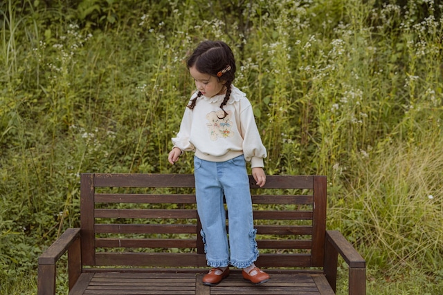 【即納】<flo>  Sua denim pants