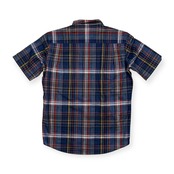 美品 THE SCOTCH HOUSE スコッチハウス オーストリア製生地 Getzner社 リネン混 マルチ チェック柄 半袖シャツ サイズ M /メンズ/三陽商会/麻混