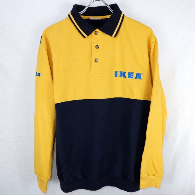 [M] IKEA Staff L/S Polo Shirt | イケア スタッフ 長袖 ポロシャツ ユニフォーム