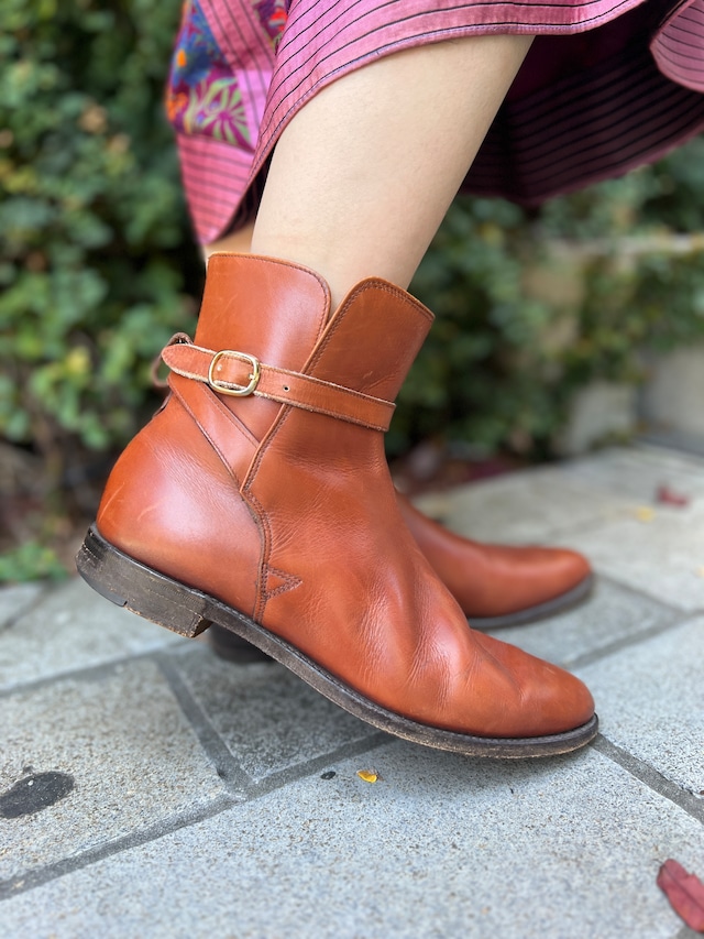 【24cm-24.5cm】Vintage England "GRENSON " brown leather boots