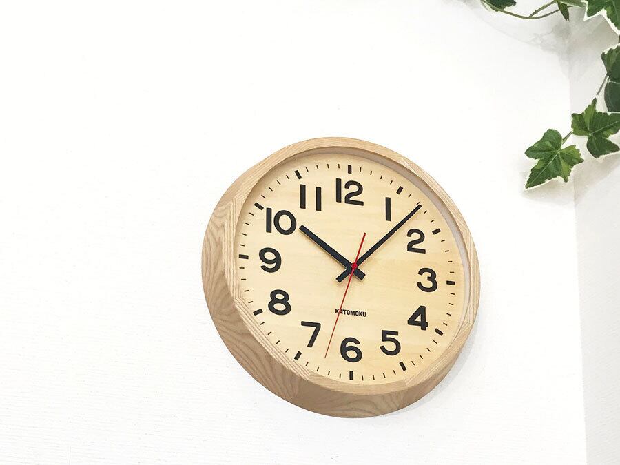 KATOMOKU muku clock 15 ナチュラル km-107NARC 電波時計 | 加藤木工 