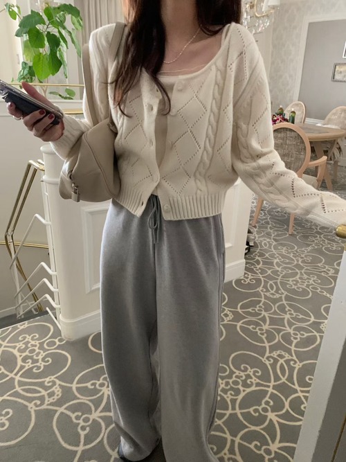 (予約) pretty young thing / Things quail cardigan 3color