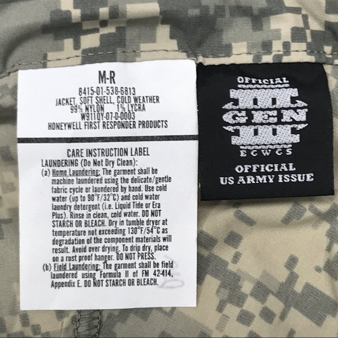 U.S.ARMY 米軍 おそらくデッドストック ECWCS GEN3 LEVEL5 ソフト 