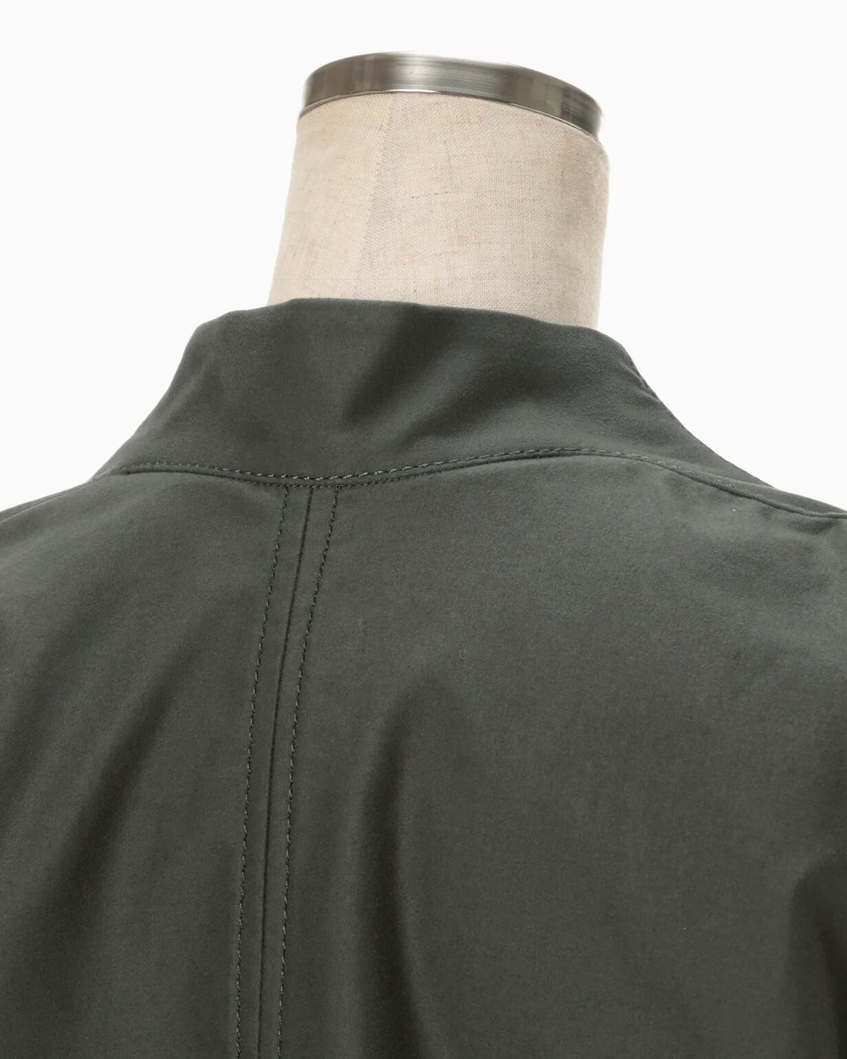 MameKurogouchi】Brushed Cotton Sleeveless V-neck Top - khaki