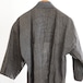 半纏 法被 古布 木綿 着物 縞模様 ジャパンヴィンテージ リメイク素材 昭和 | hanten jacket happi coat men stripe kimono japan vintage handwritten kanji