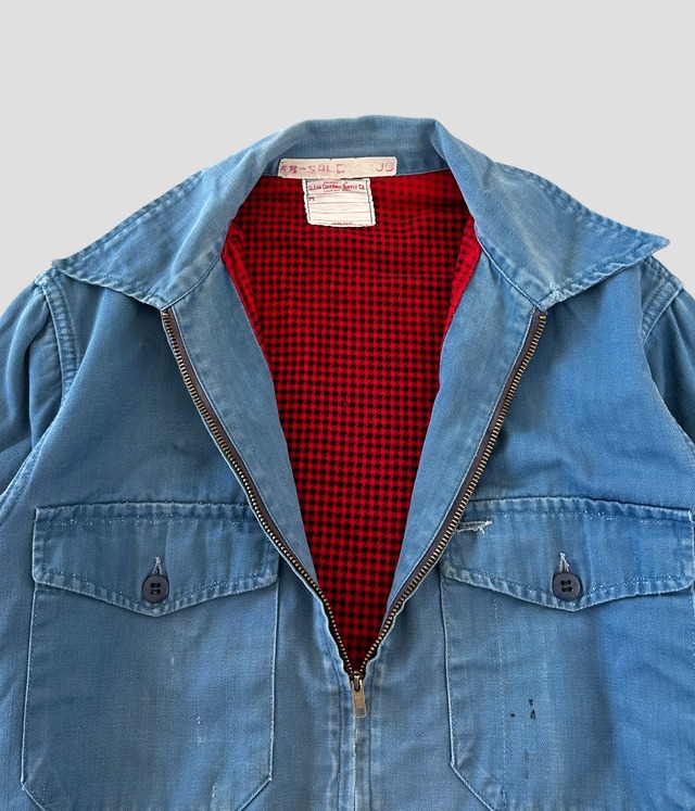 -CLEAN COVERALL SUPPLY CO.- Vintage 50-60s M Work Jacket