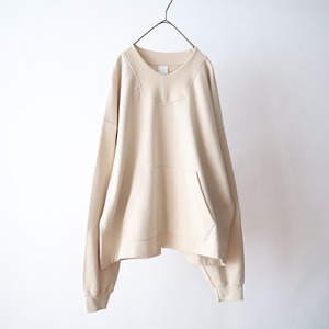 switching design sweat pullover