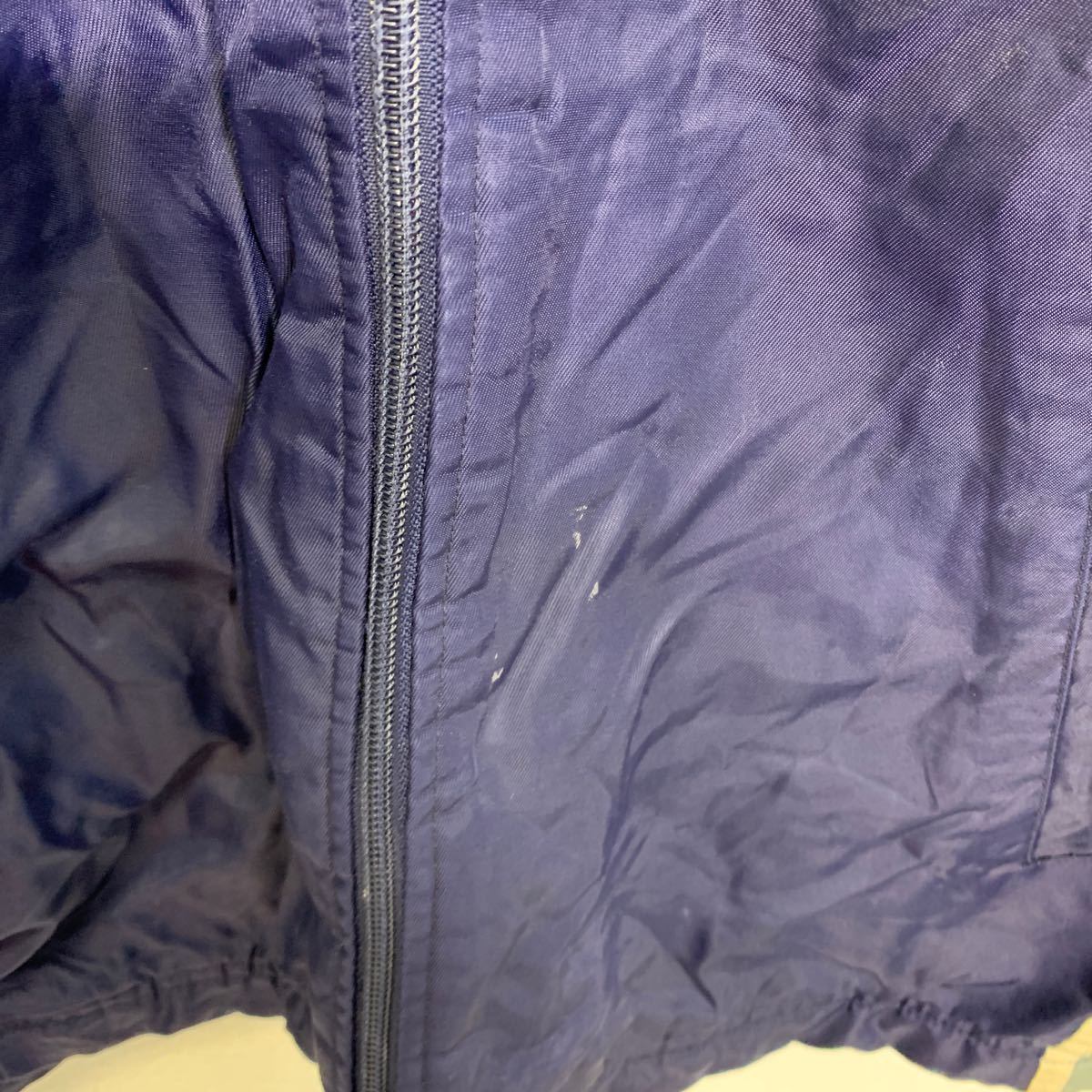 adidas ナイロンジャケット S ネイビー アディダス スポーツ 古着卸