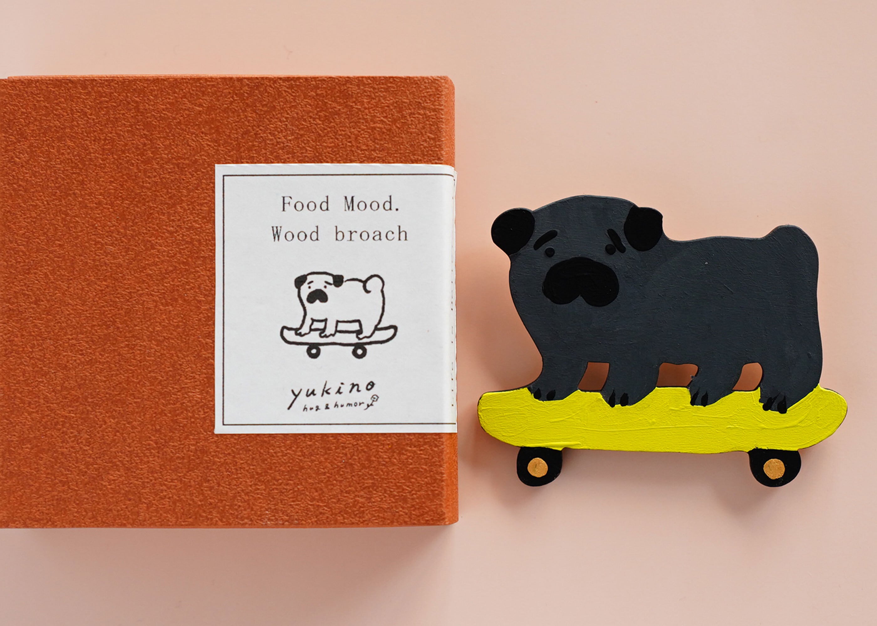 wood objet 原画 ミニブローチ-29