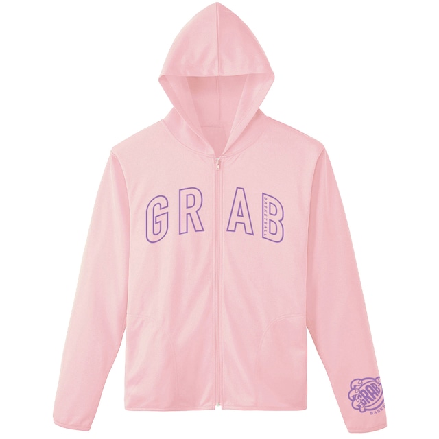 ARCH LOGO DRY ZIP UP HOODIE (lightpink/purple)