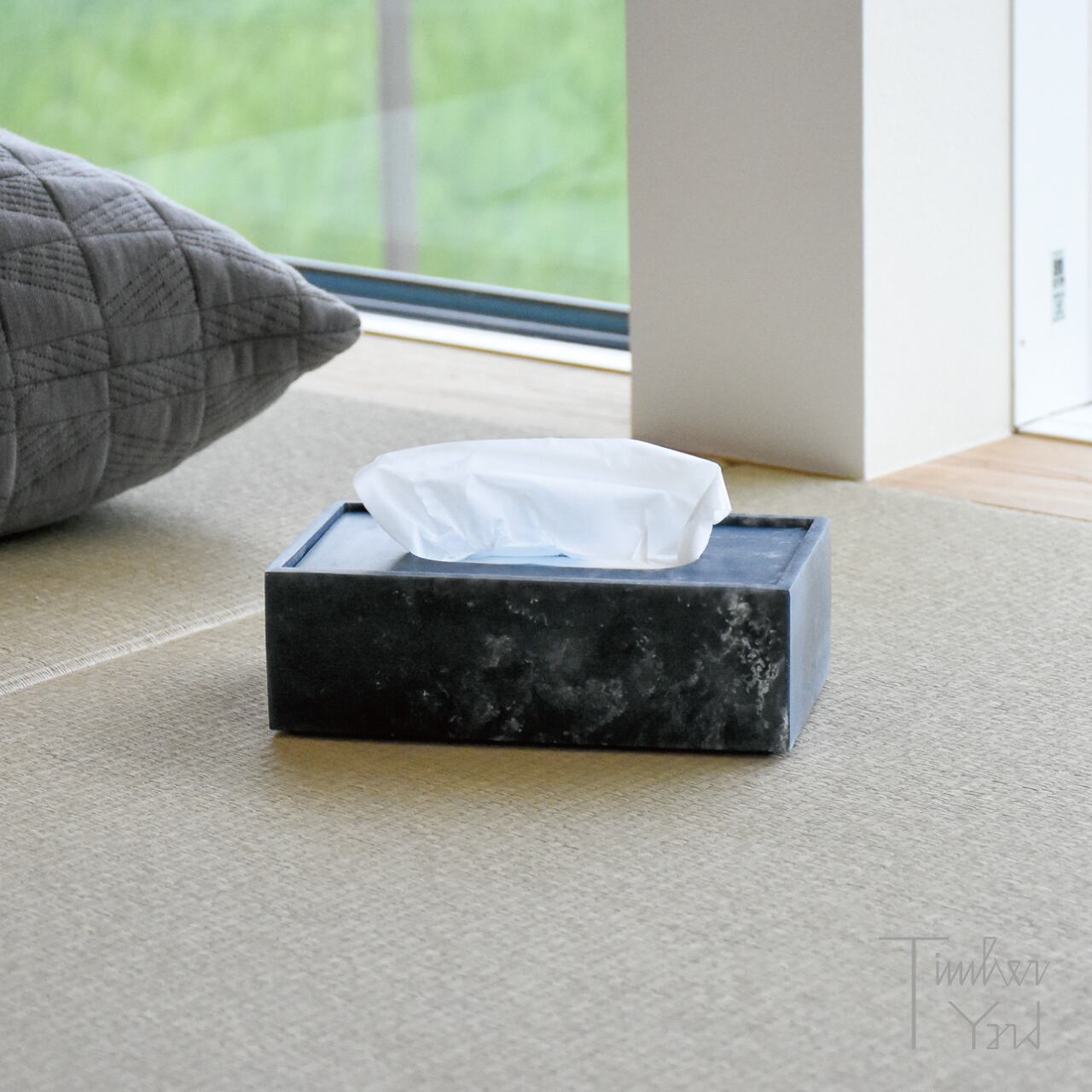 ONLINE限定】Mist Tissue Box / Charcoal / W21.5×D12×H7cm / Ferm