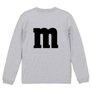 LIPP 「"m’s Red Face" L/S T-Shirts White/Gray」