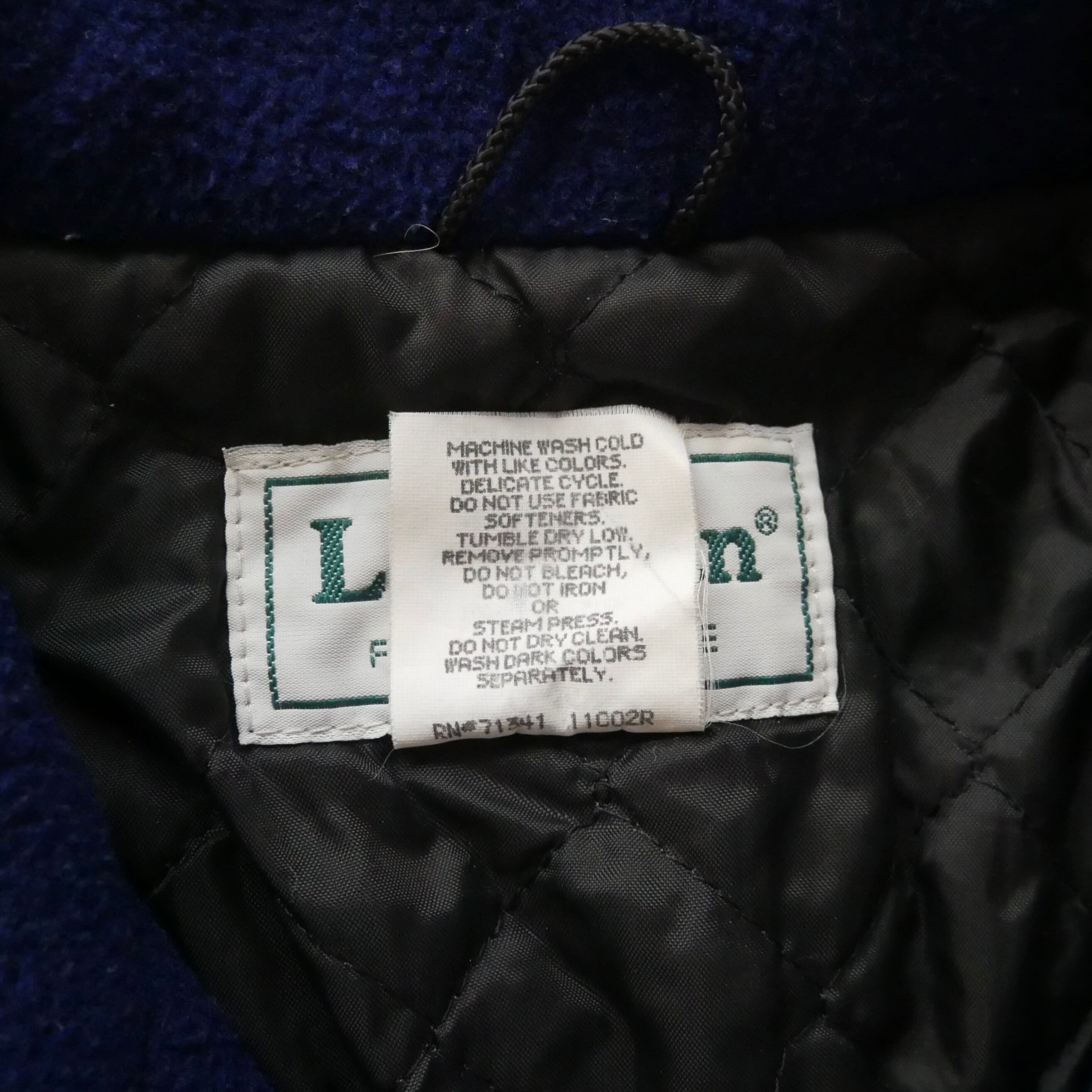 90s madeinUSA L.L.Bean fleece P-coat 90年代 ネイビー アメリカ製