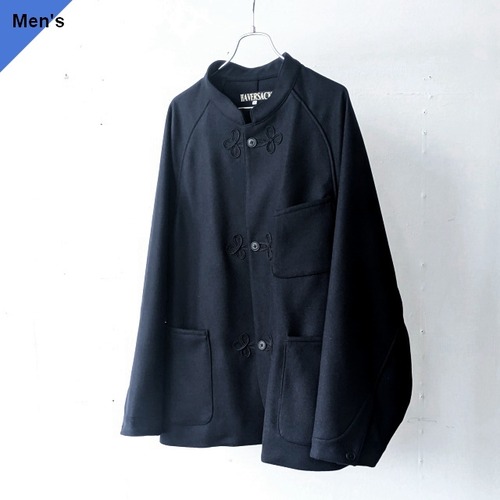 HAVERSACK ラムメルトンスタンドカラージャケット Lambs-Wool Melton Stand Collar Jacket　（Navy）