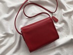 AMERICA 1990’s OLD COACH “Red Leather” shoulder bag