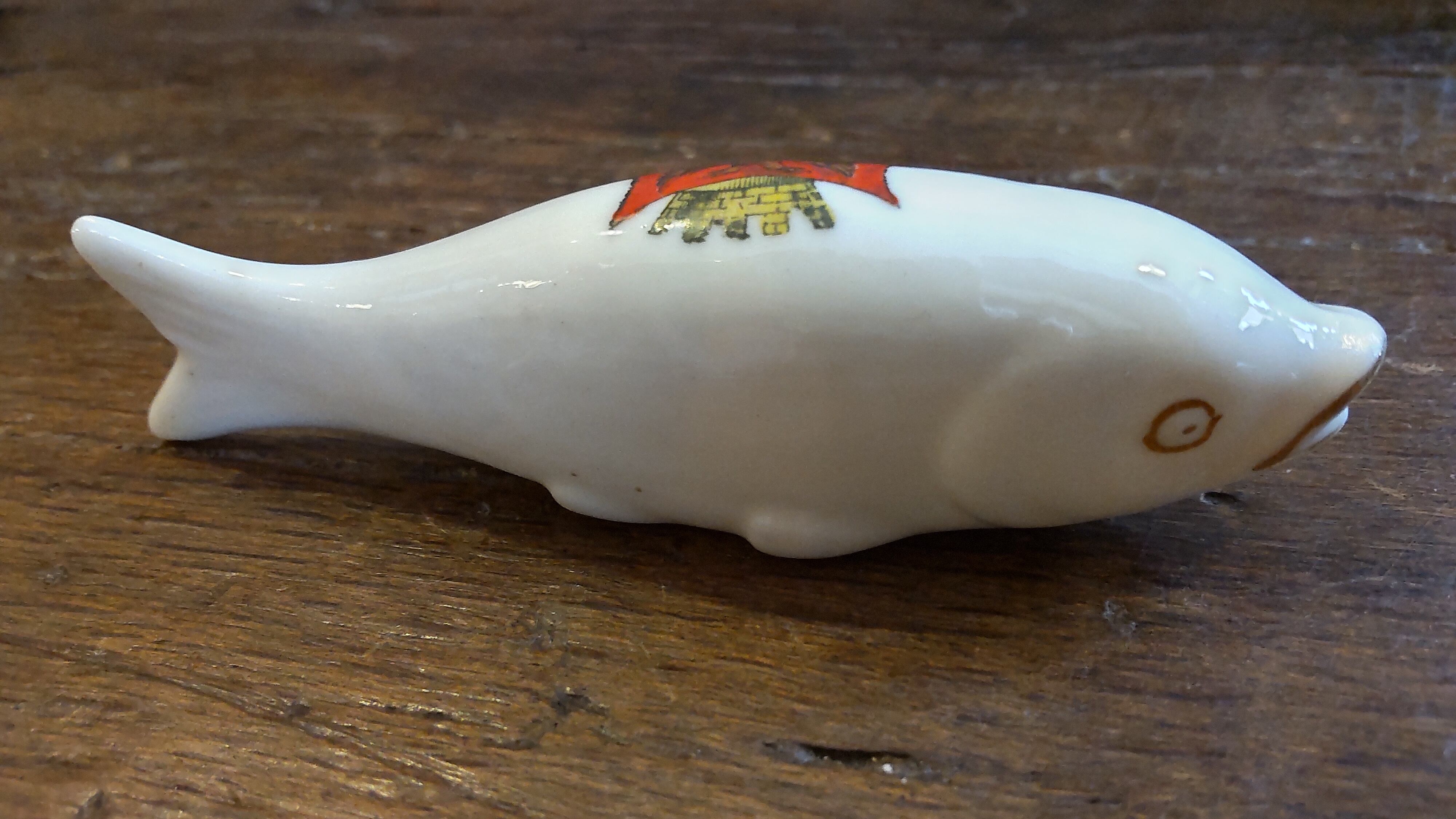 時代古作品❗ベトナム古陶磁器 古安南 安南染付 双魚図 径