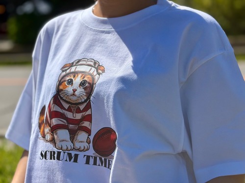 RUGBY BABY CAT Tシャツ　ホワイト