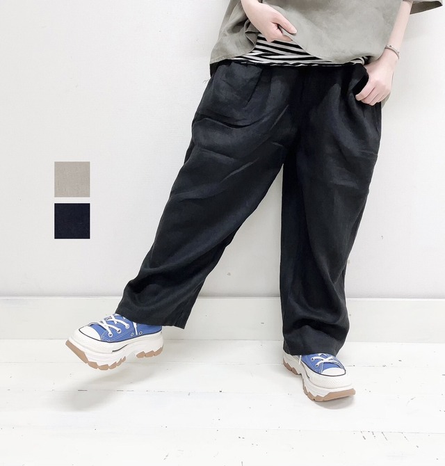 【HEAVENLY】9×9 H/Linen Gather Pocket PT / 2424041