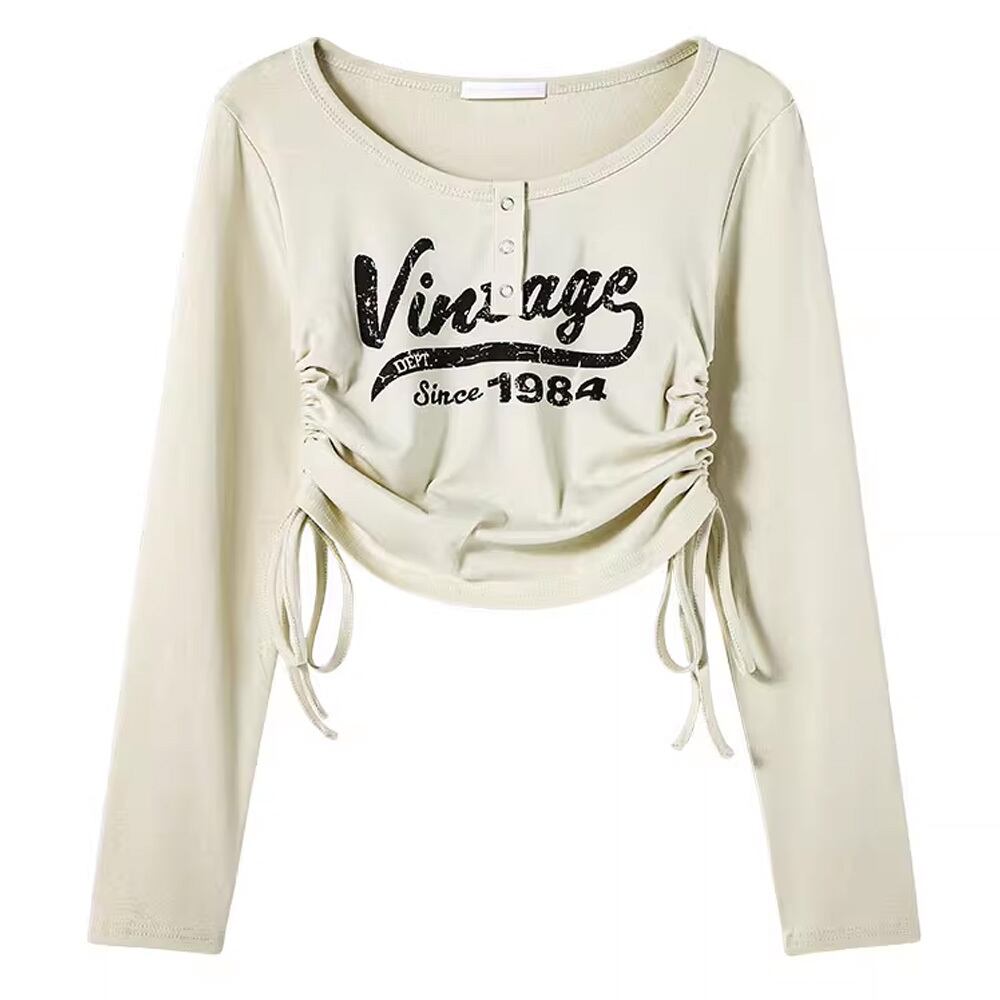 ヴィンテージモチーフリボントップス