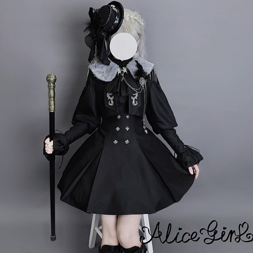 予約商品 ゴスロリ 暗夜執事 ショートジャケット  ALICEGIRL ダークゴシック
