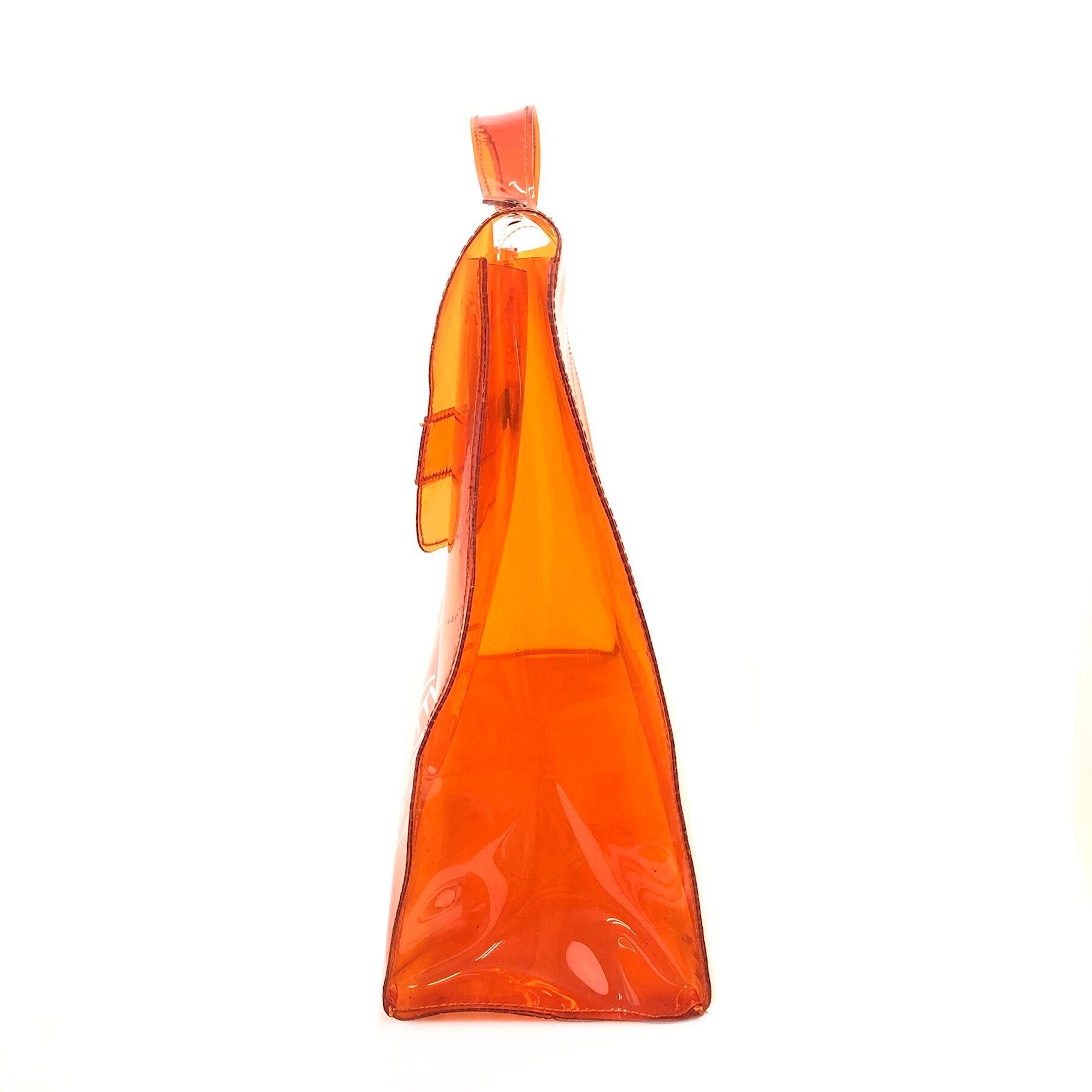 HERMES エルメス ビニールケリー トートバッグ オレンジ 希少】エルメス HERMES ビニールケリー オレンジ 【公式通販】