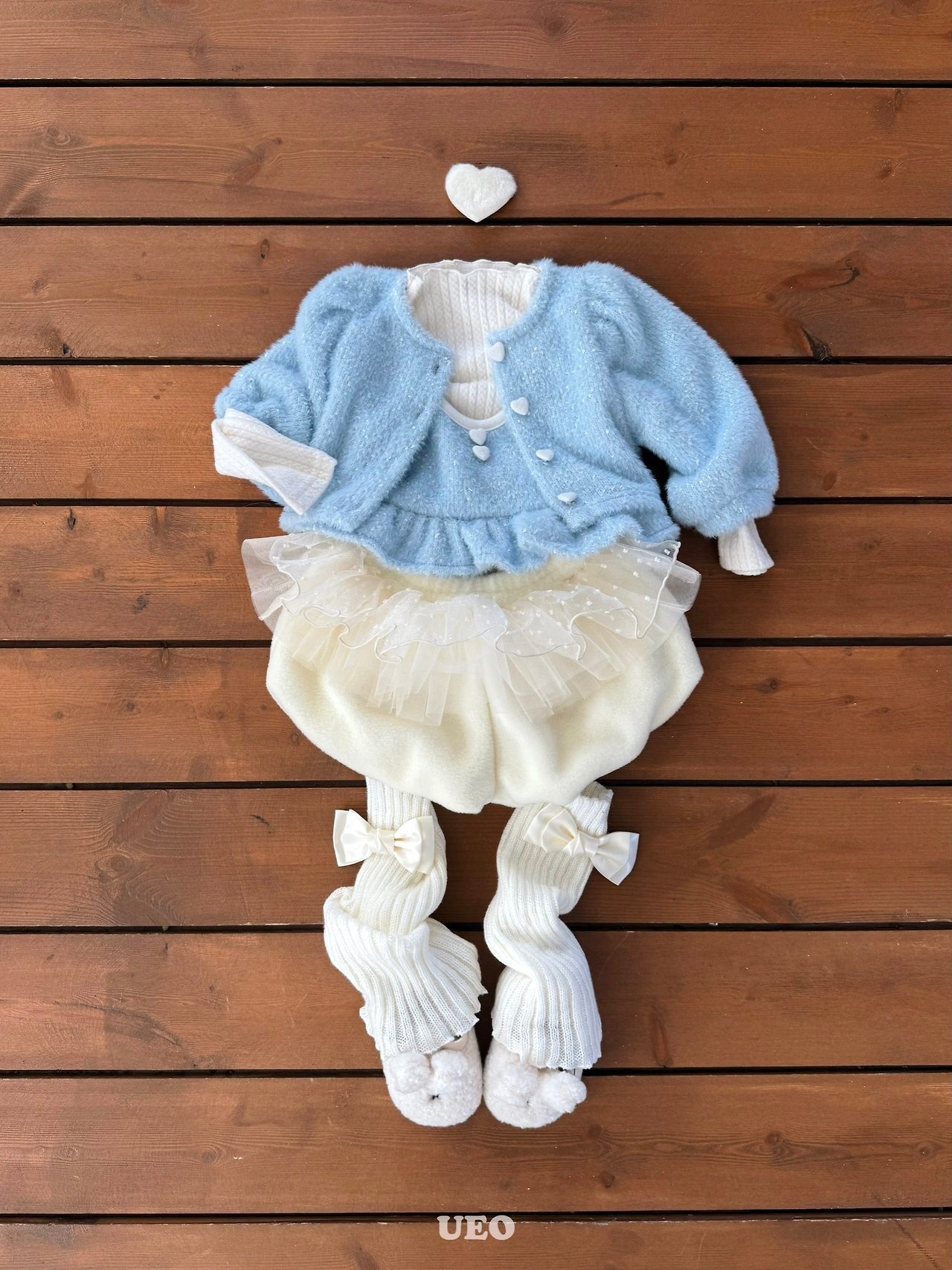 UEO［取寄］popo heart cardigan set 26winter