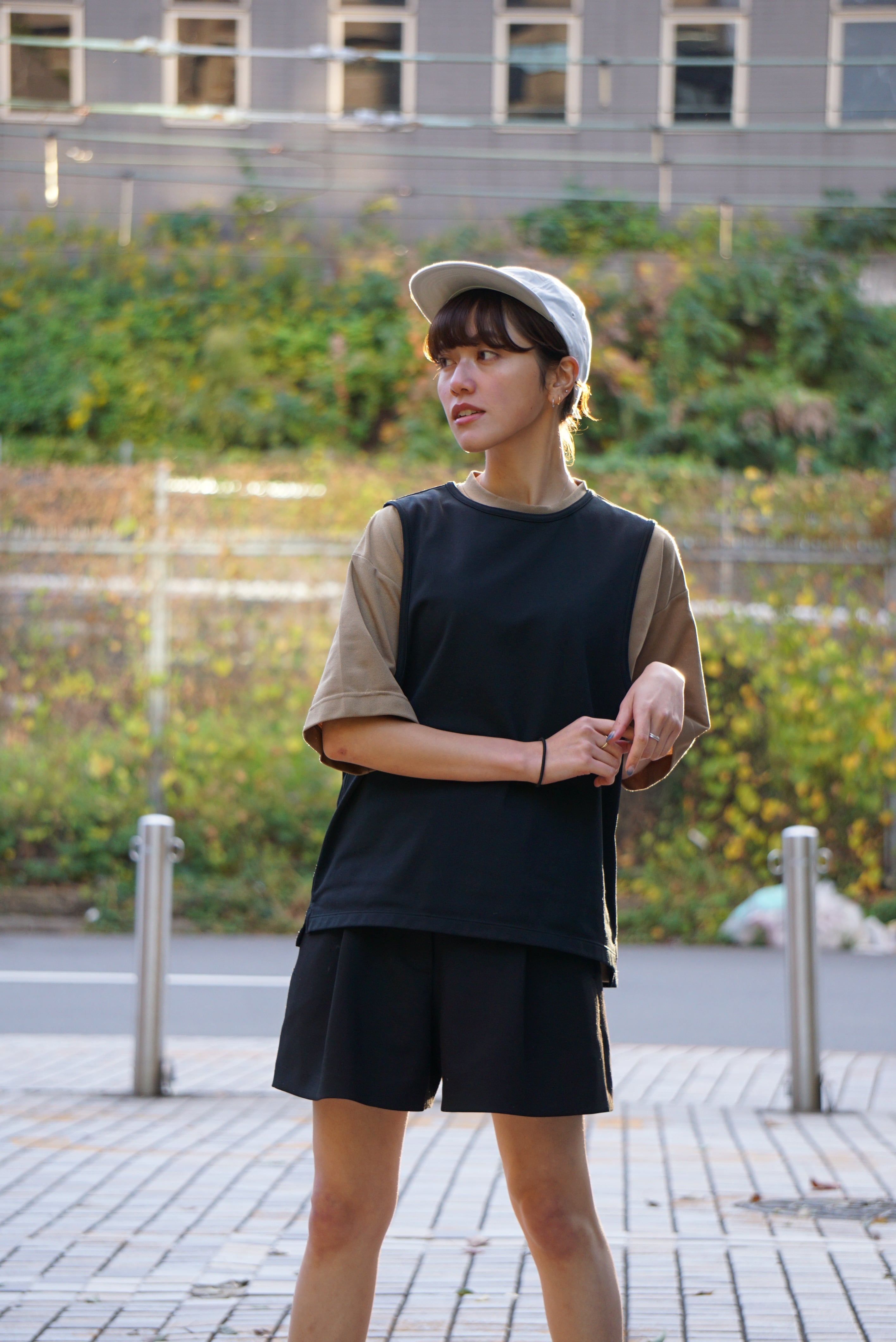 R07 Sato Tannuki Running Bib ビブ M 黒 Sato Running Bib : Color Black | TANNUKI Running Wear Shop