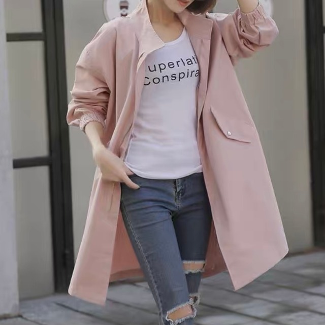 カジュアル スプリングコート 4色 アウター 送料無料 レディース トップス コート 大人可愛い かわいい きれいめ 大人女子 エレガント ロングコート 無地 春 秋  ガーリー 10代 20代 大人 学生 韓国系 お出かけ 外出 きれいめカジュアル 着回し ファッション デート コーディネート 重ね着 休日 特別な日 お祝い 記念日 メンズウケ 普段着 春コーデ 秋コーデ  韓国 おしゃれ シンプル ゆったり 韓国ファッション 長袖 オフィスカジュアル 30代 オフィス ワンポイント ママ ママコーデ