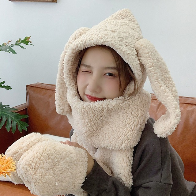 ウィンタースカーフ ウール 帽子 大人ガーリー スウィート キュート カジュアル 冬物 ブラック・アイド・ピーズ32476441390