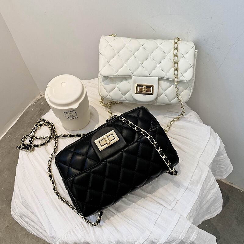 女性のバッグ2020夏の新しい波のテクスチャワイルドダイヤモンドチェーンクロスボディバッグeignファッション小さな正方形のバッグ Tiancai_Wing_Bag5028821