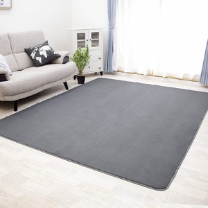 【在庫処分】フリーリー カーペット ラグ 滑り止め付 選べる28 200×250cm 約3畳 軽量設計 超高密度マイクロファイバー生地使用 丸洗いOK オールシーズン快適に使用 無地・ダークグレー