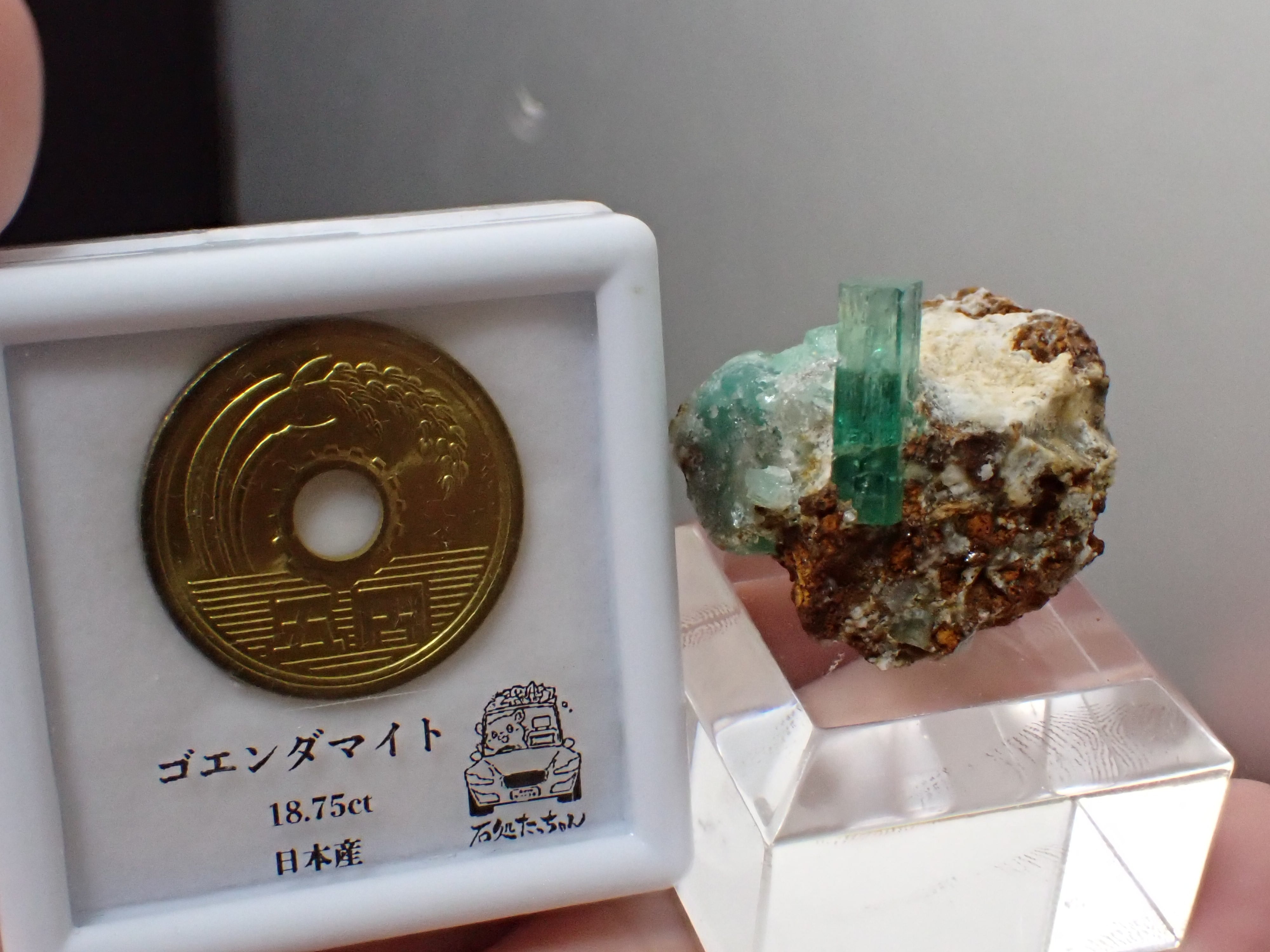 宝石質】エメラルド 緑柱石 原石 標本 | 石処たっちゃん