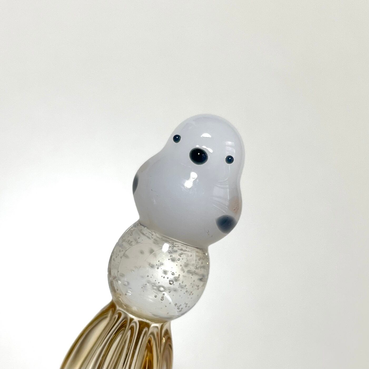 Animal glass pen しまえなが キョトン顔