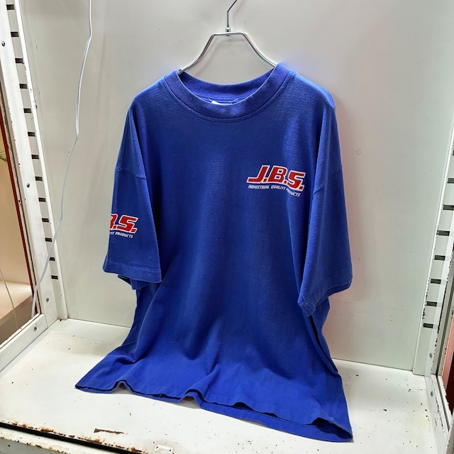 80s〜90s J.B.S ヴィンテージTシャツ　ブルー　シングルステッチ