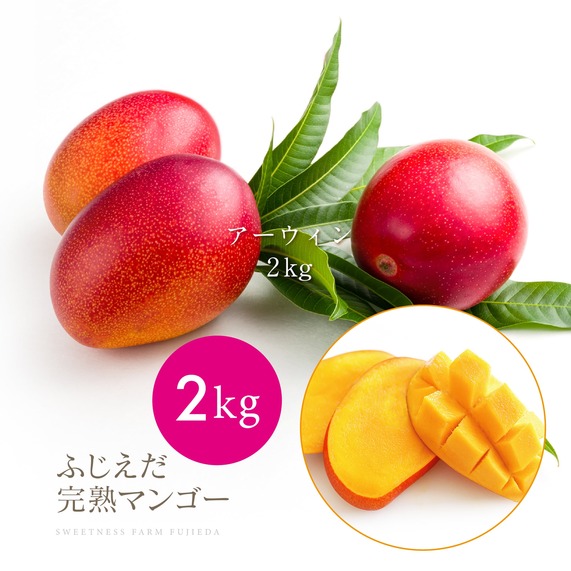 お得!【アーウィン】マンゴーの王様&嬉しい2kg
