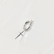 THIN HOOP with CROSS / シンフープピアスウィズクロス