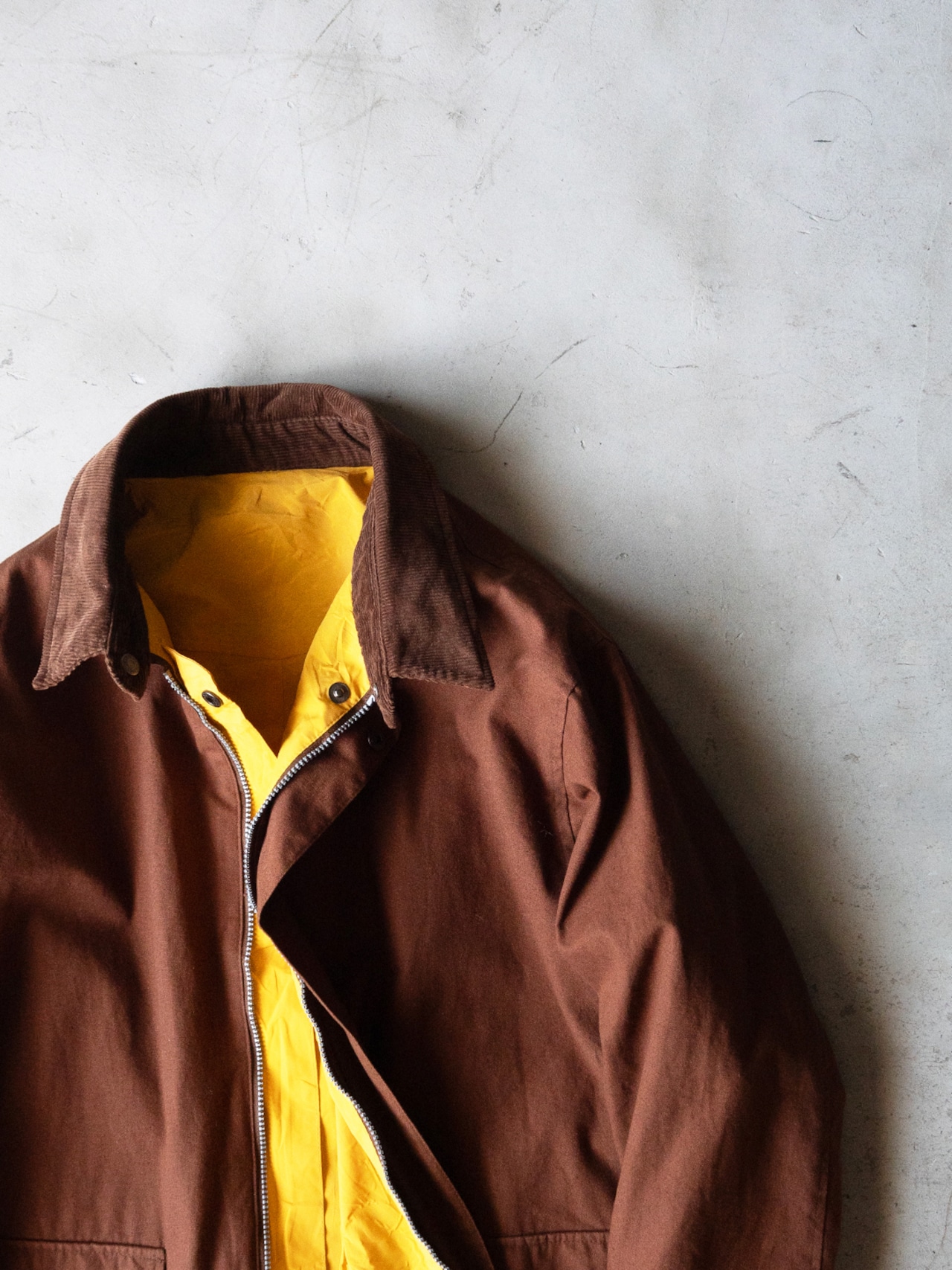 "Marlboro" '90s vintage Canvas PVC reversible coat