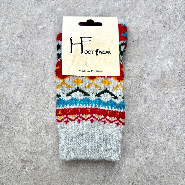 H FOOT WEAR ポルトガル製 ソックスSNOW FLAKE