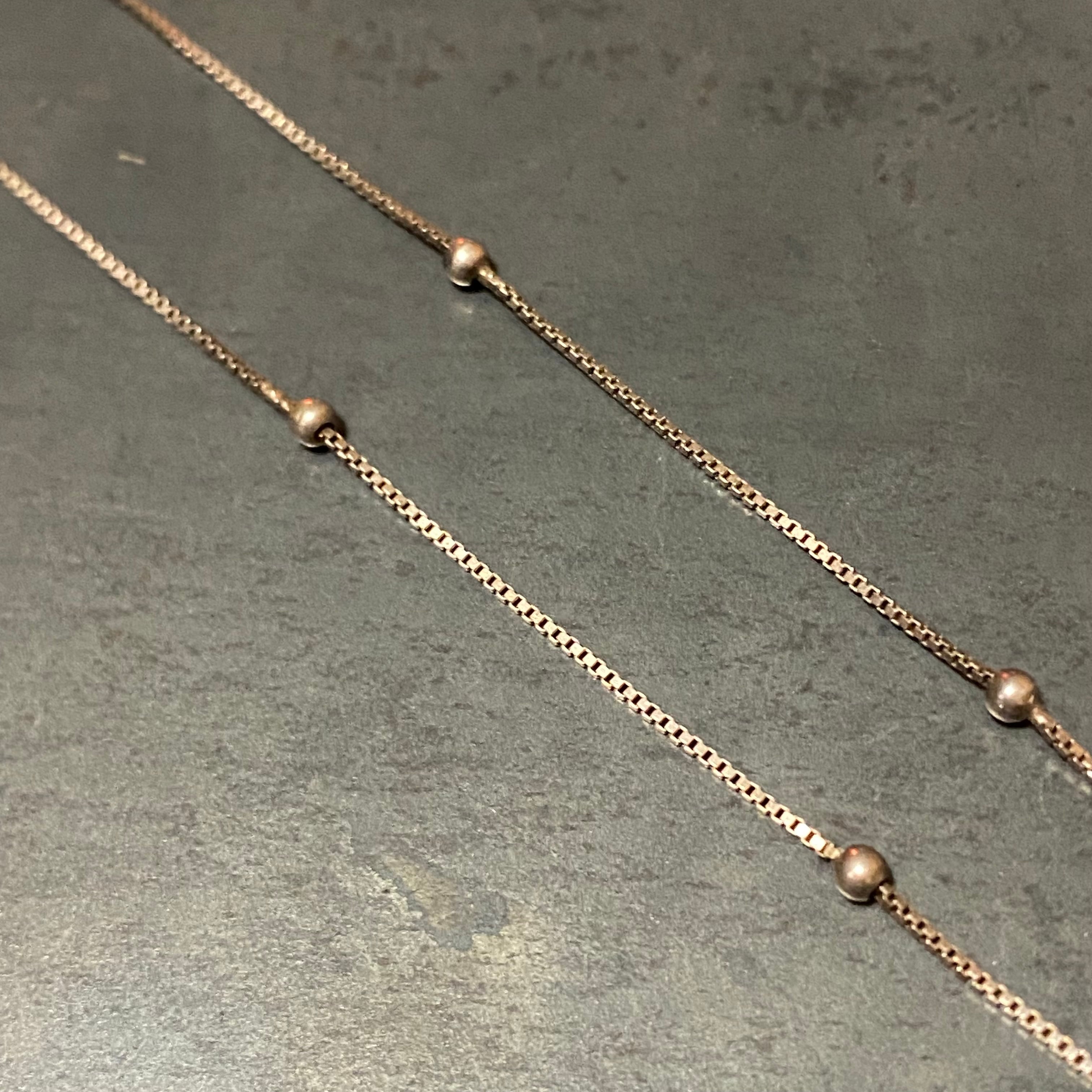 SILVER925 PEARL CHAIN NECKLACE/シルバー/ネックレス