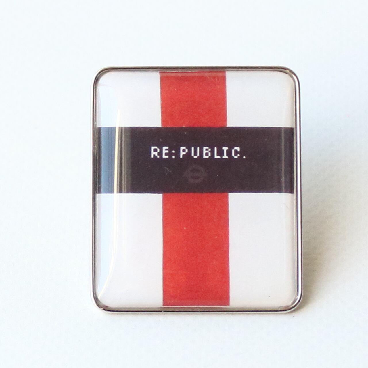 ◆RE:PUBLIC. -Large cross in black over red on white - (1920)
