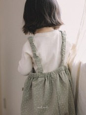 【取寄/韓国直送】melmel デイジー柄オーバーオール｜秋服｜韓国子供服 ｜26/AT