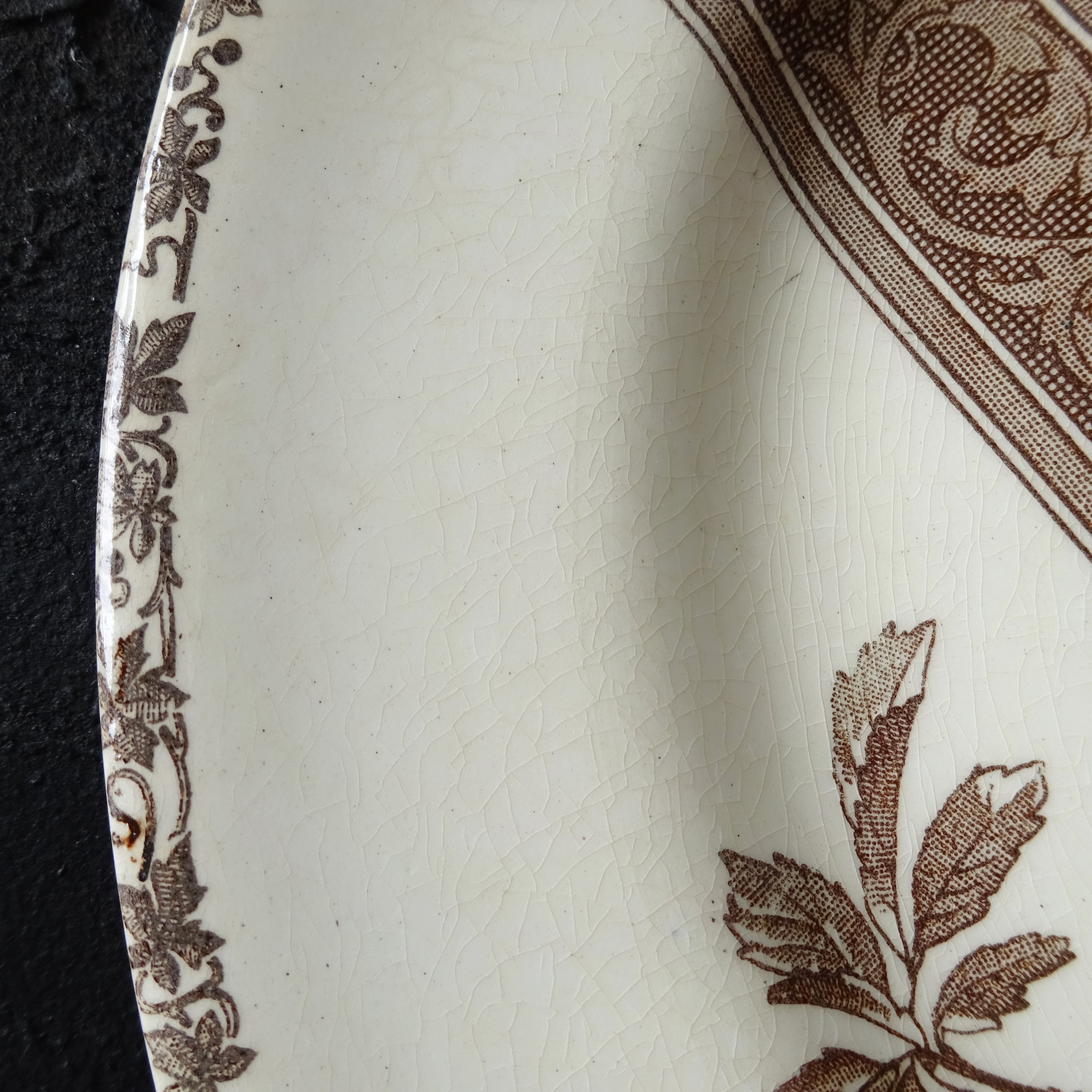 【 Épuisé 】Émile bourgeois / Le Grand Dépôt  décor 《Fleurs de pommier》assiette plate (A)