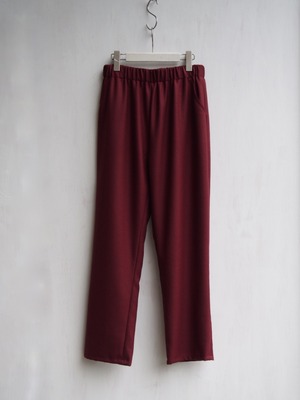 YUKI　wool gather pants／ウールギャザーパンツ　wine