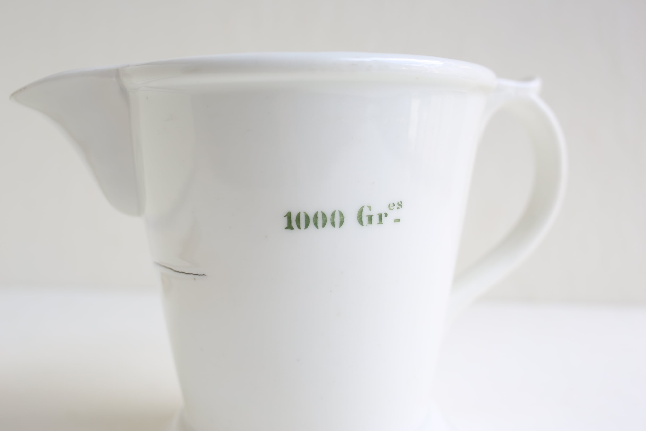 フランス アンティーク ヴィンテージ 磁器 メジャーカップ 計量