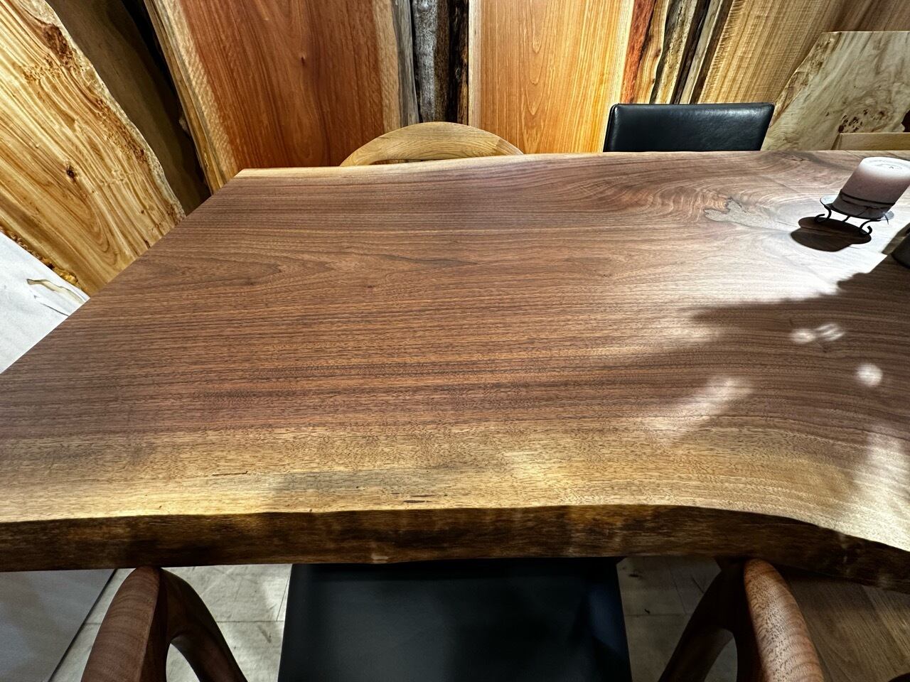 一枚板天板 W＝1215mm【テーブルトップ】ウォールナット材 一枚板天板 W＝1215mm【テーブルトップ】ウォールナット材 天板無垢