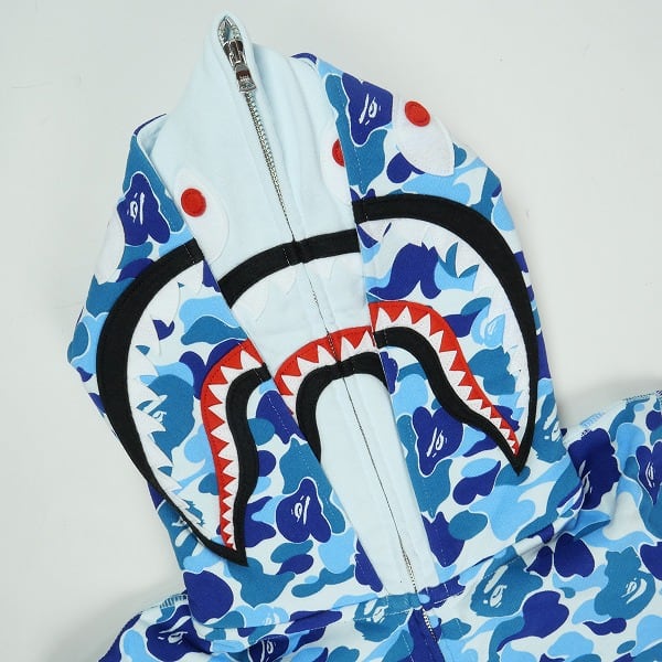 ABATHING APE シャーク　ジップアップパーカー　青　Sサイズ Size【S】 A BATHING APE ア ベイシング エイプ 26SS ABC CAMO DOUBLE